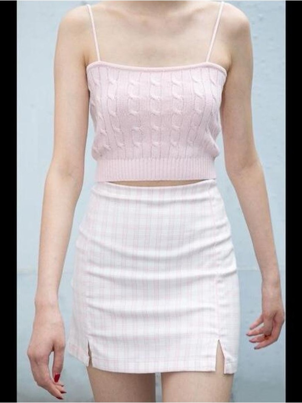 Brandy Melville Cambria cropped camisole tank top
